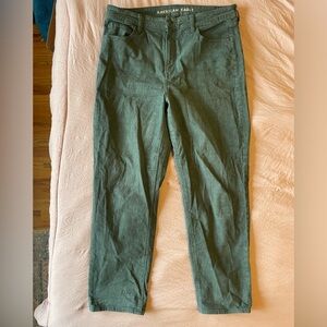 American Eagle green corduroy pants - size 14
